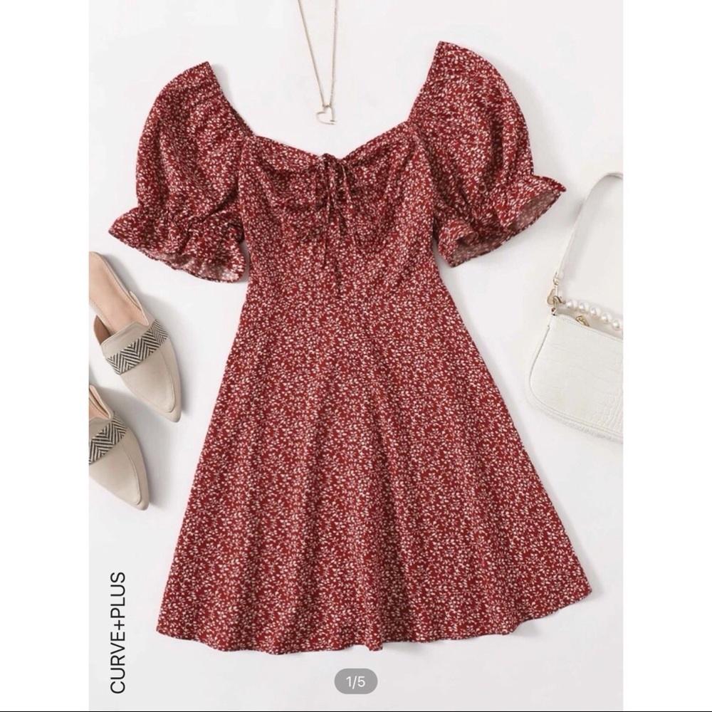 Puff Sleeve Milkmaid Dress